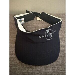 NWT Universal Studios Adult Black Adjustable Visor Hat *One Size Fits most*